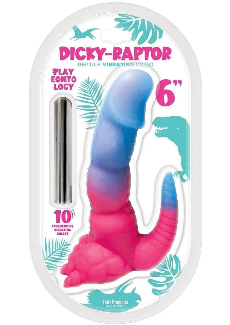 Playeontology Series Dicky Raptor Rechargeable Silicone Vibrating Dildo - Image 2