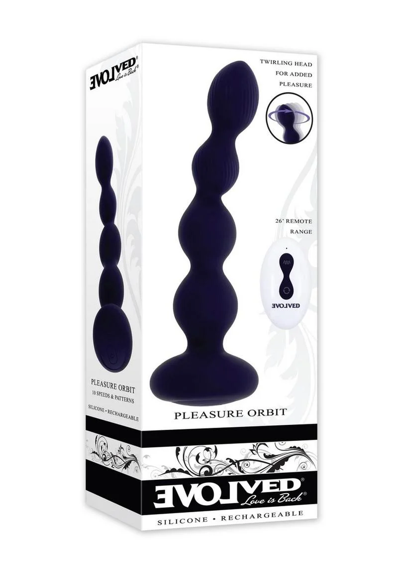 Pleasure Orbit Rechargeable Silicone Anal Beads with Remote Control - Image 2