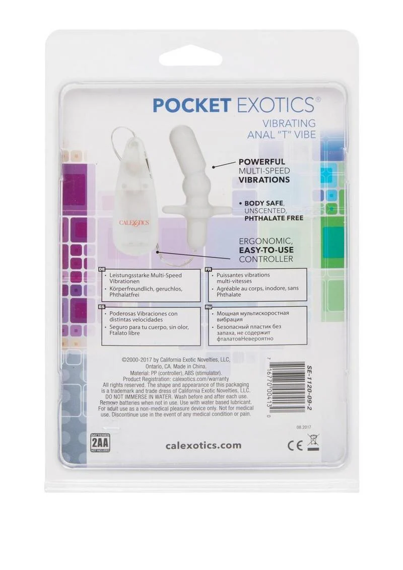 Pocket Exotics Anal T Vibrating Butt Plug - Image 4