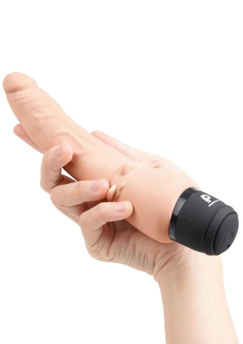 Powercocks Silicone Rechargeable Slim Anal Realistic Vibrator - Image 13