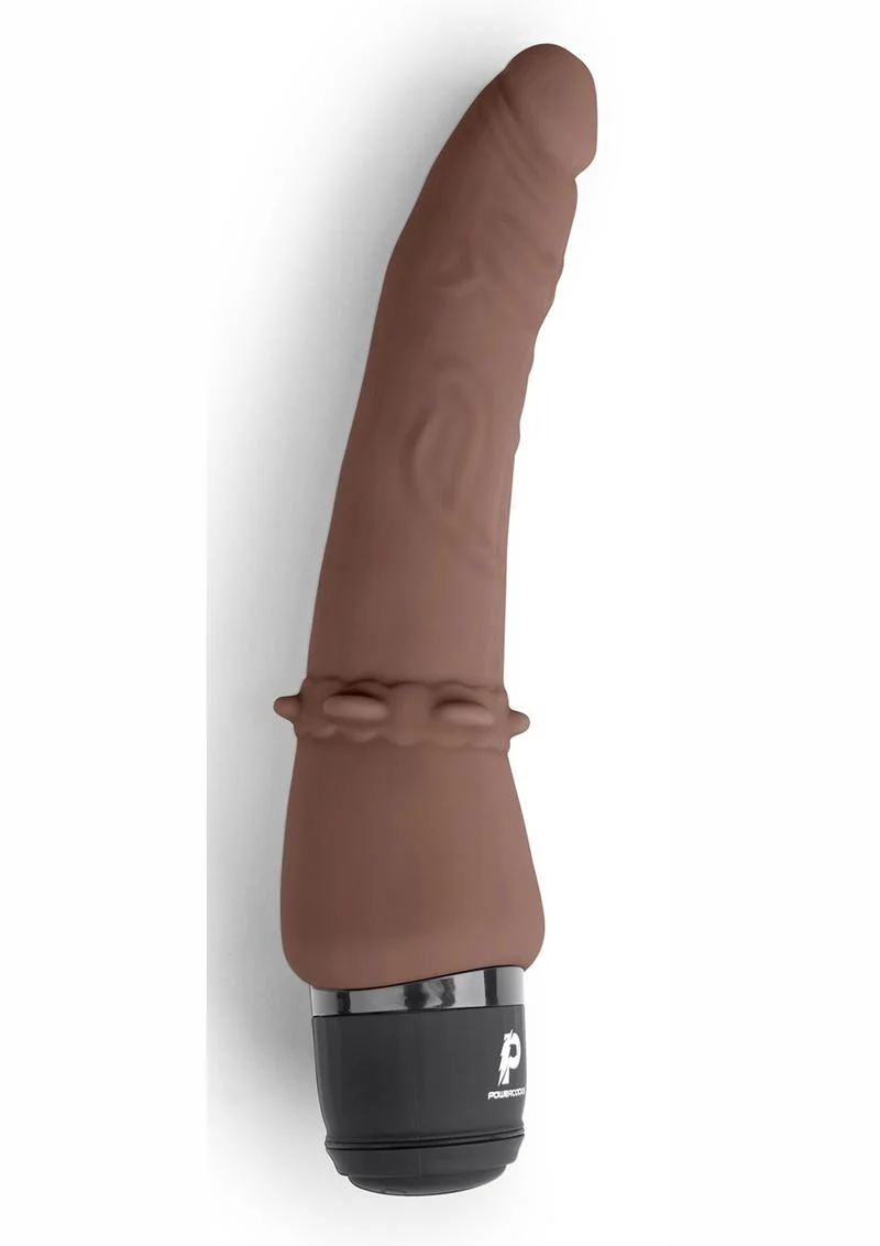 Powercocks Silicone Rechargeable Slim Anal Realistic Vibrator - Image 3