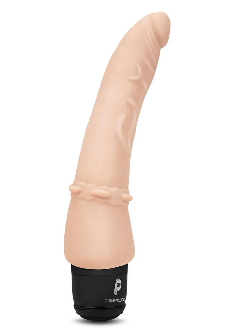 Powercocks Silicone Rechargeable Slim Anal Realistic Vibrator - Image 4