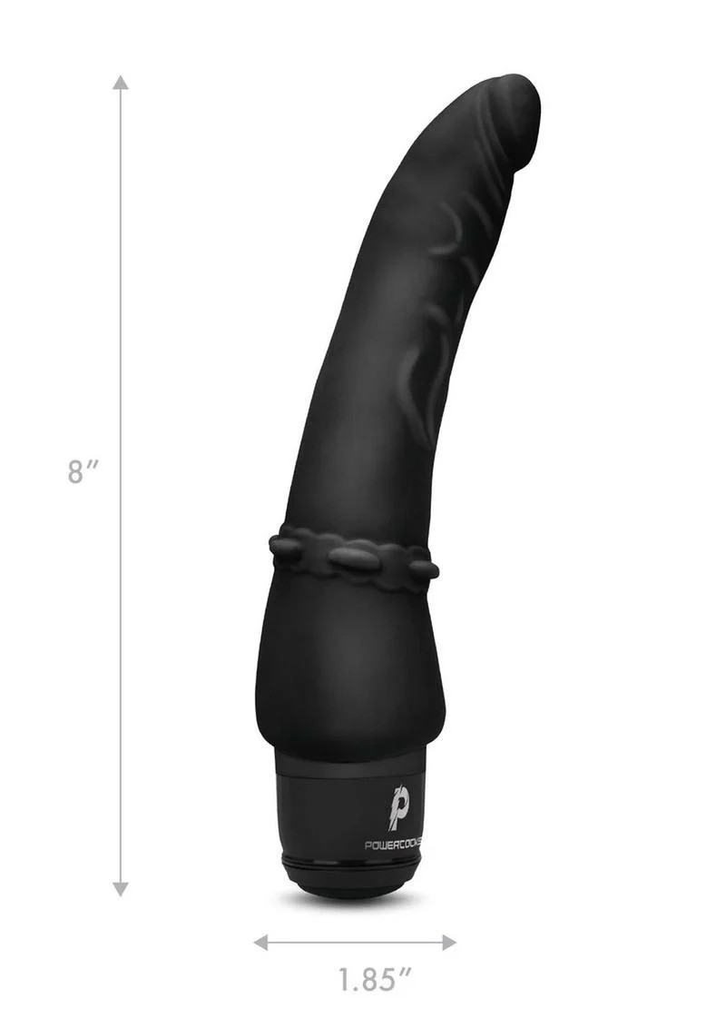 Powercocks Silicone Rechargeable Slim Anal Realistic Vibrator - Image 7