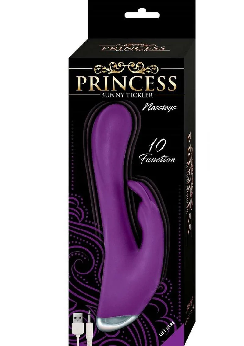 Princess Bunny Tickler Rechargeable Silicone Rabbit Vibrator - Image 6