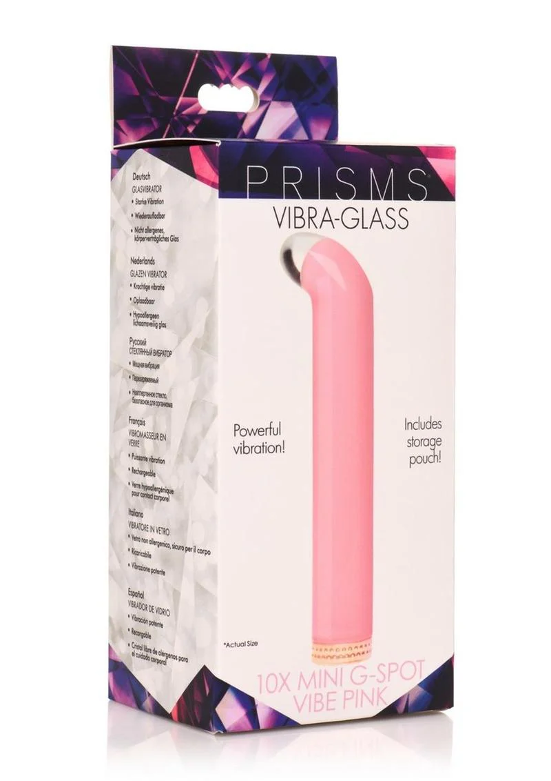 Prisms 10x Mini G-Spot Vibe Rechargeable Glass Bullet - Image 2