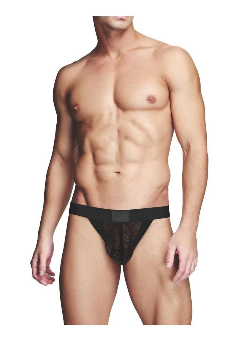 Prowler Red Fishnet Assless Jock Blk XL - Image 2