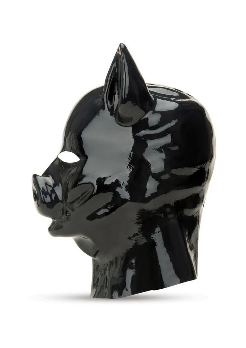 Prowler Red Latex Pig Hood - Image 3