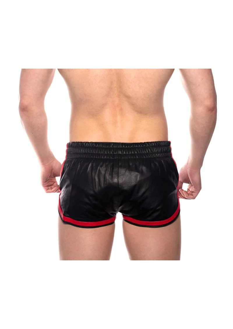 Prowler Red Leather Sport Shorts - Image 20