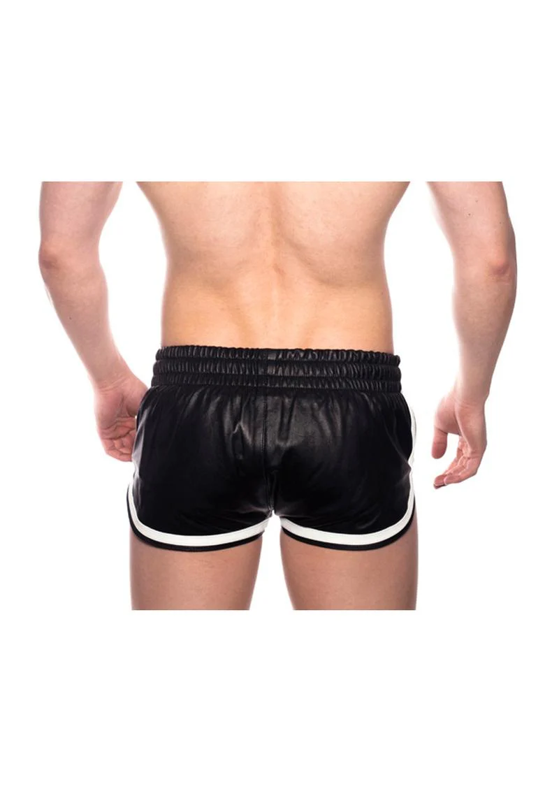 Prowler Red Leather Sport Shorts - Image 21
