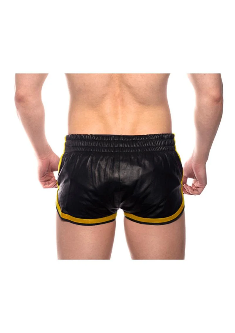 Prowler Red Leather Sport Shorts - Image 29