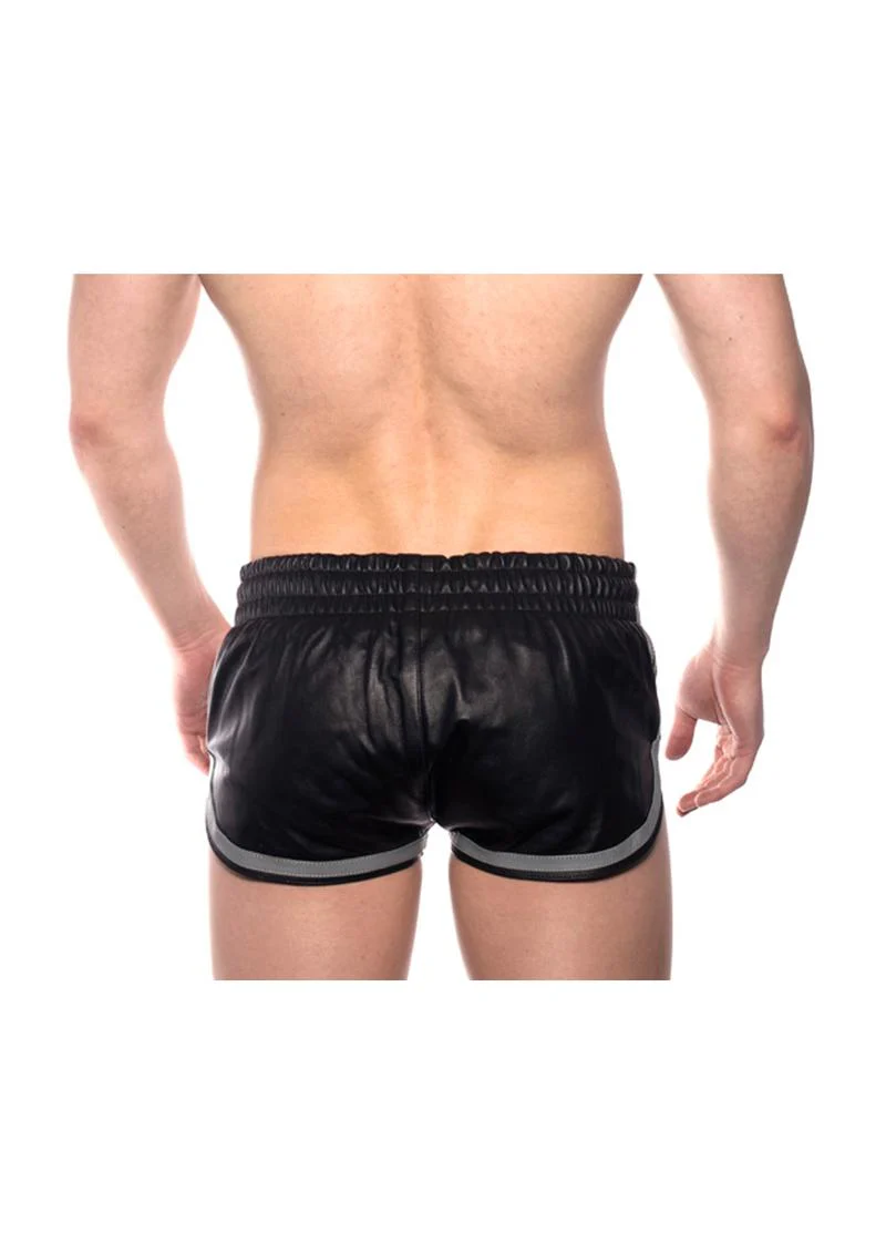 Prowler Red Leather Sport Shorts - Image 30