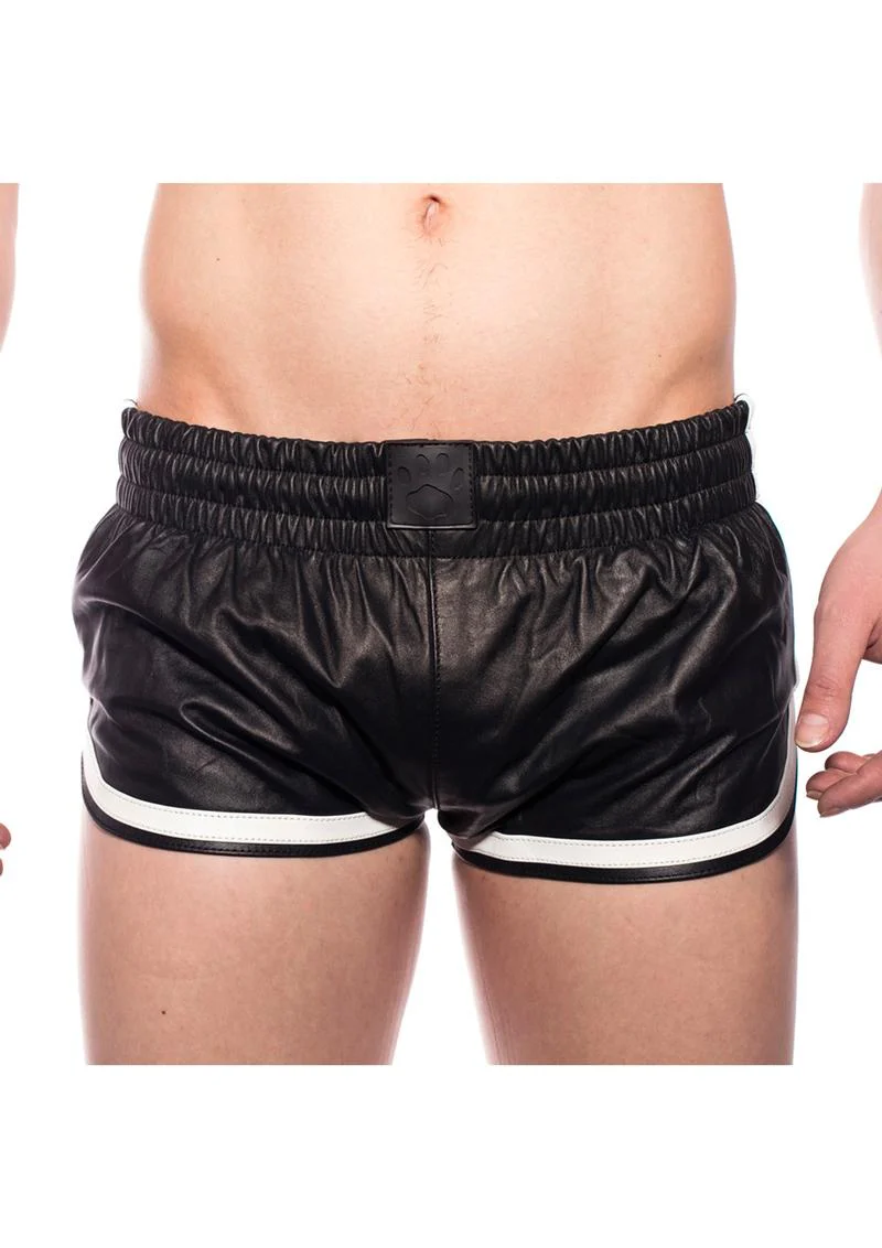 Prowler Red Leather Sport Shorts - Image 5