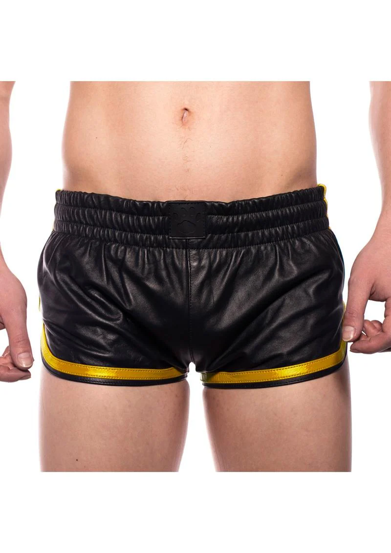 Prowler Red Leather Sport Shorts - Image 6