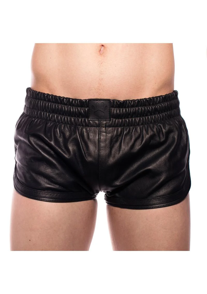 Prowler Red Leather Sport Shorts - Image 7