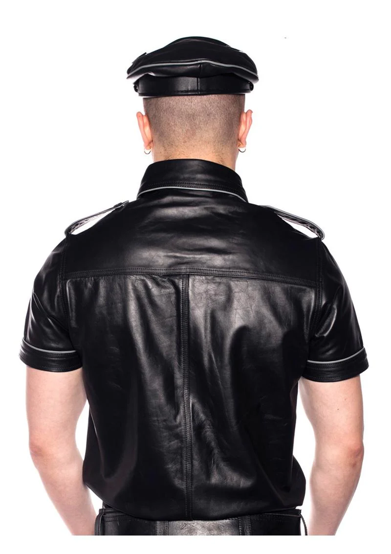 Prowler Red Police Shirt Piped - Image 2
