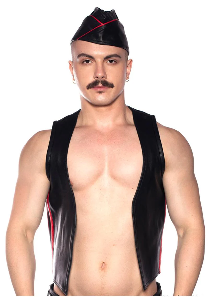 Prowler Red Waistcoat Stripe