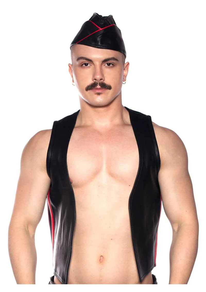 Prowler Red Waistcoat Stripe - Image 3