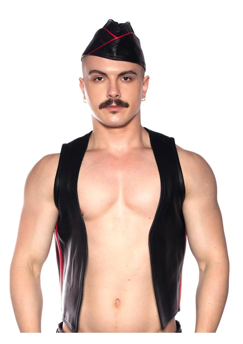 Prowler Red Waistcoat Stripe - Image 5