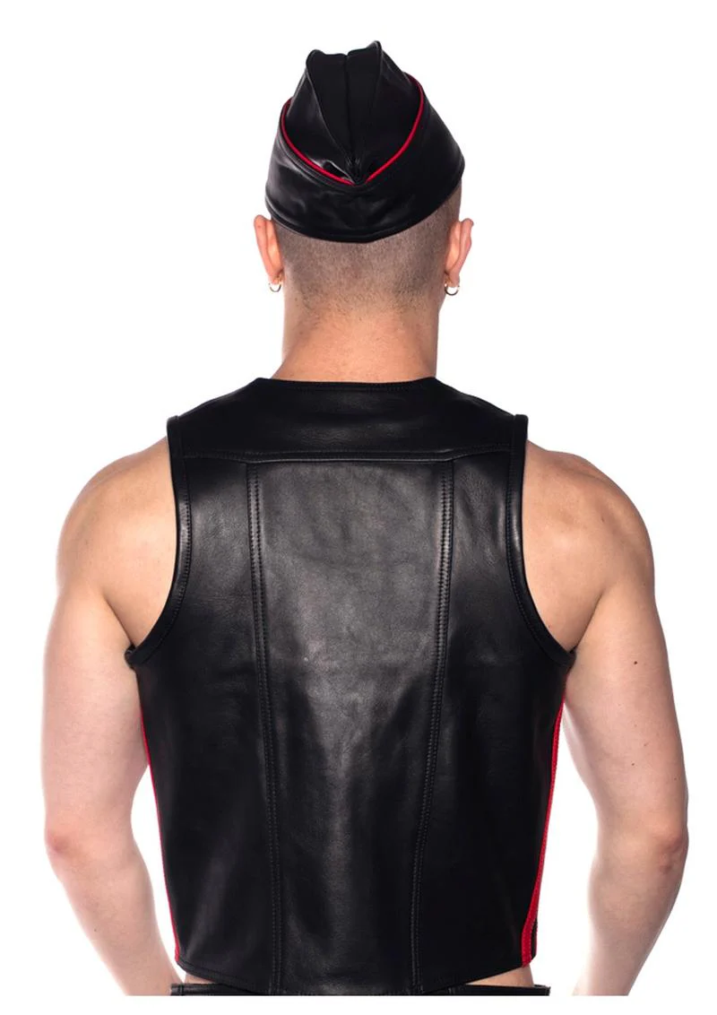 Prowler Red Waistcoat Stripe - Image 7