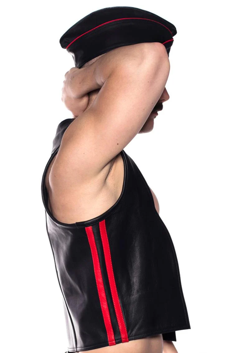 Prowler Red Waistcoat Stripe - Image 9