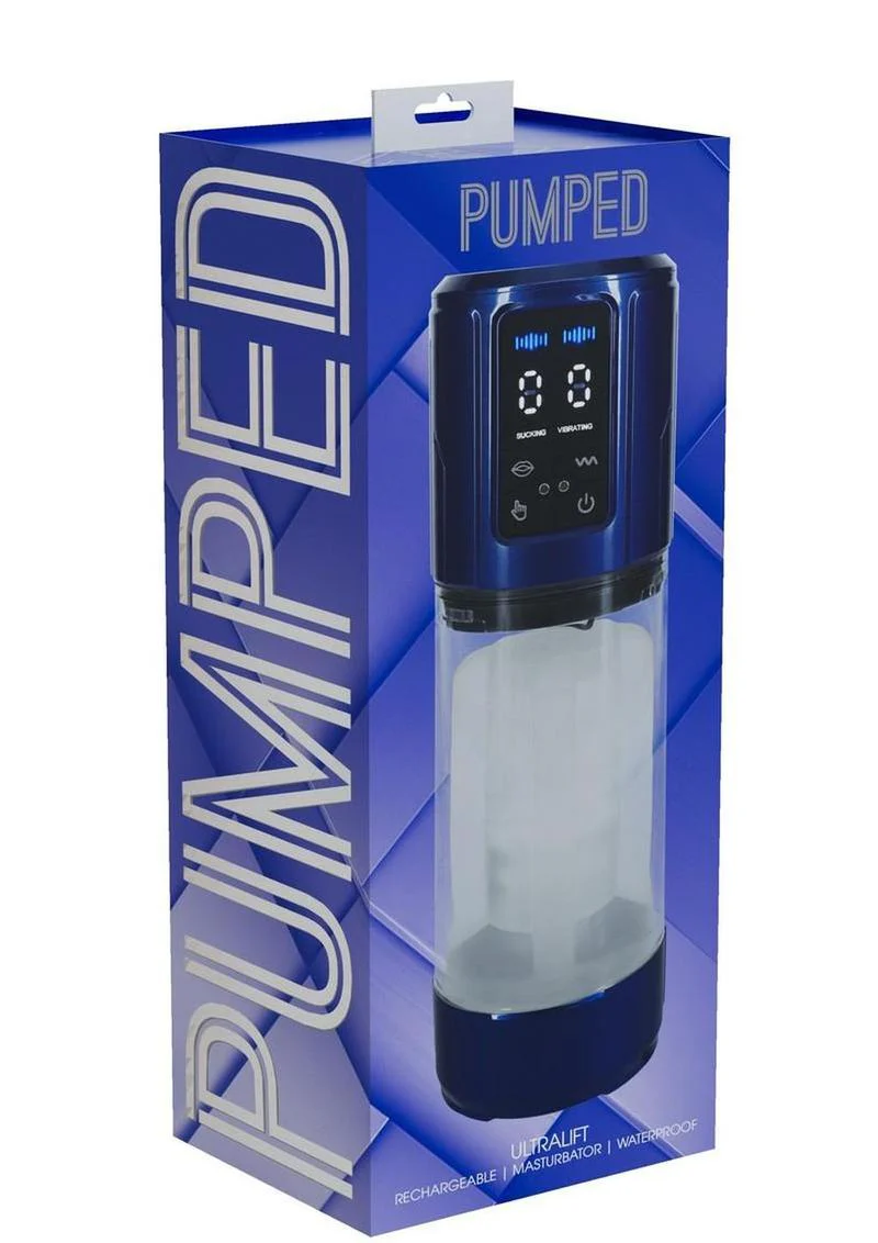 Pumped Ultralift 10 Function Rechargeable Masturbator - Metallic - Image 2