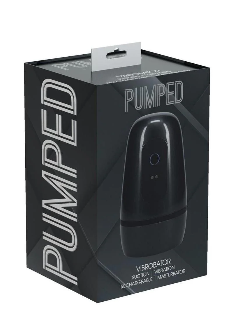 Pumped Vibrobator Pressure Suction 9 Function Vibrating Rechargeable Masturbator - Image 2