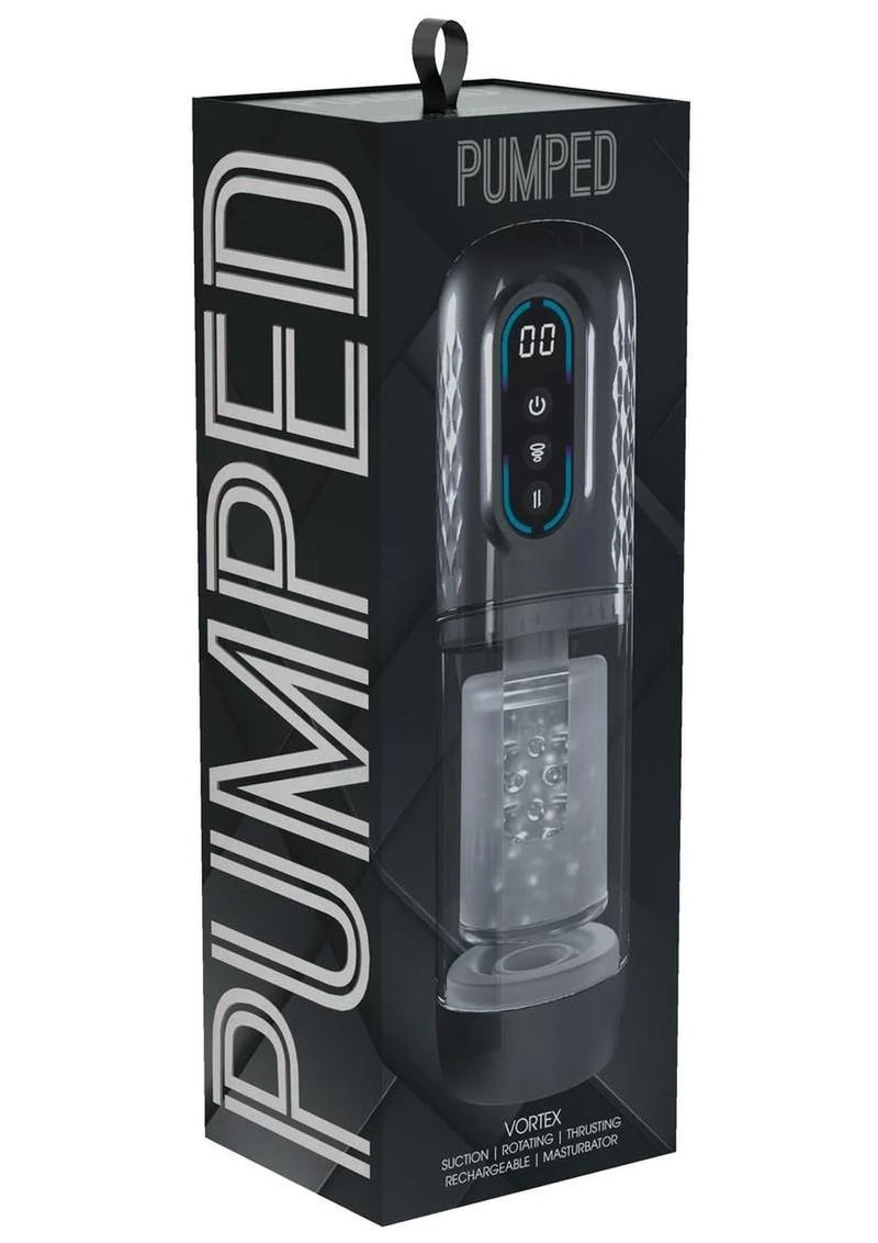 Pumped Vortex Multi Function Suction Rotating Thrusting Rechargeable Masturbator - Image 2