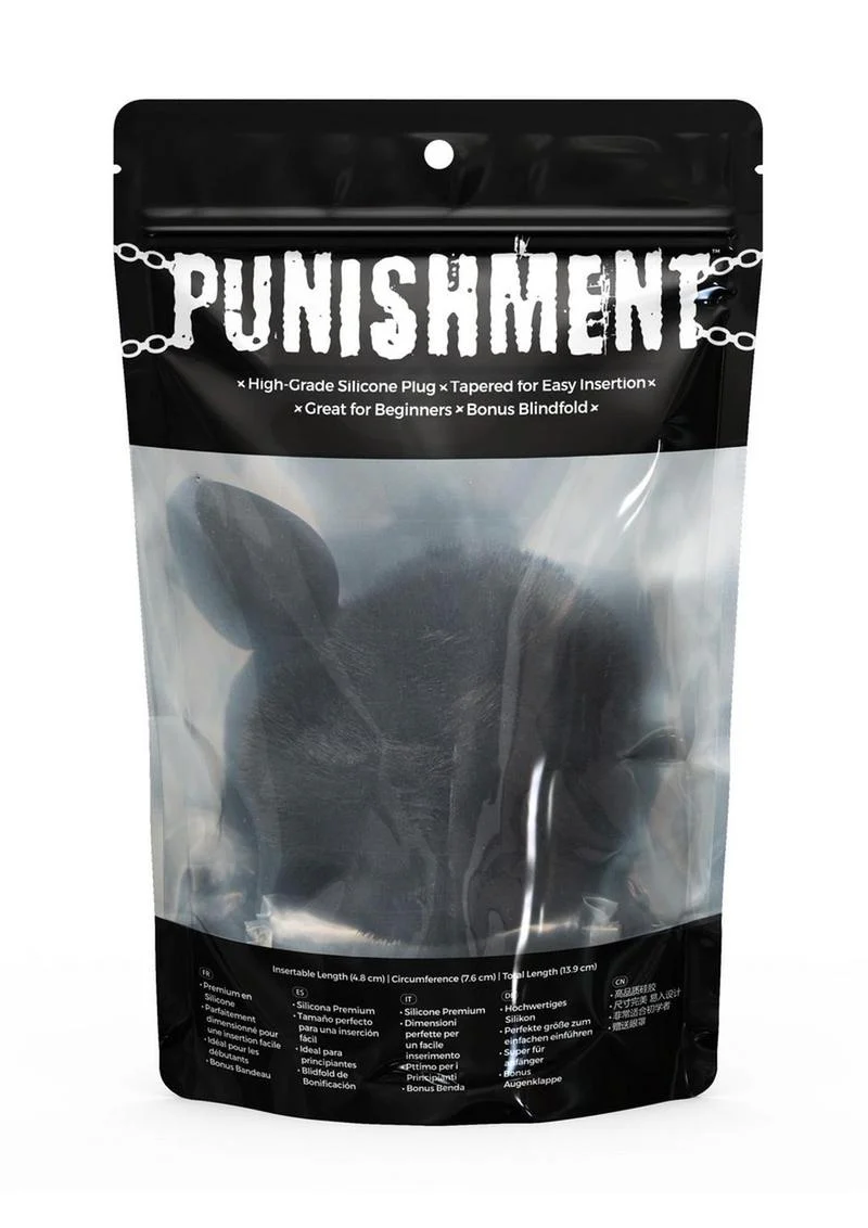 Punishment Bunny Tail Silicone Butt Plug - Image 4