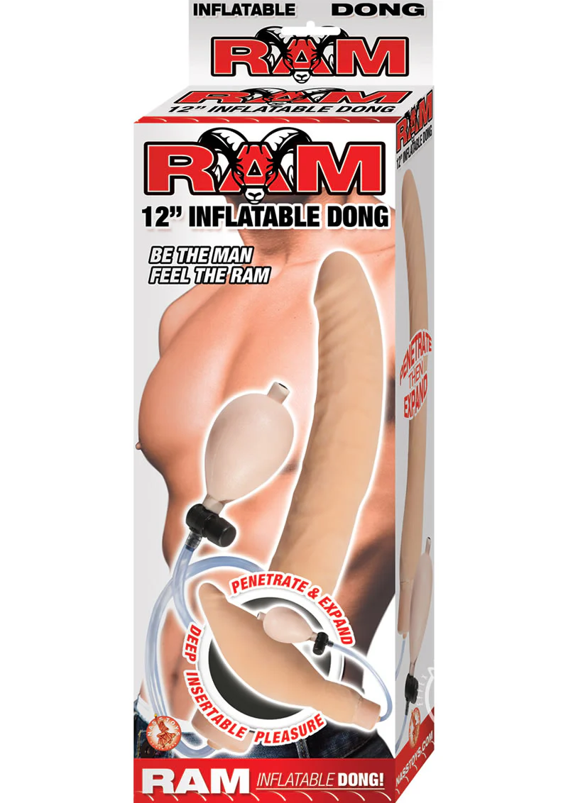 Ram Inflatable Latex Dildo - Image 2