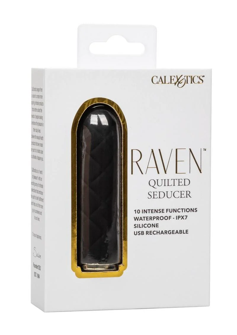 Raven Quilted Seducer Rechargeable Silicone Bullet - Image 2