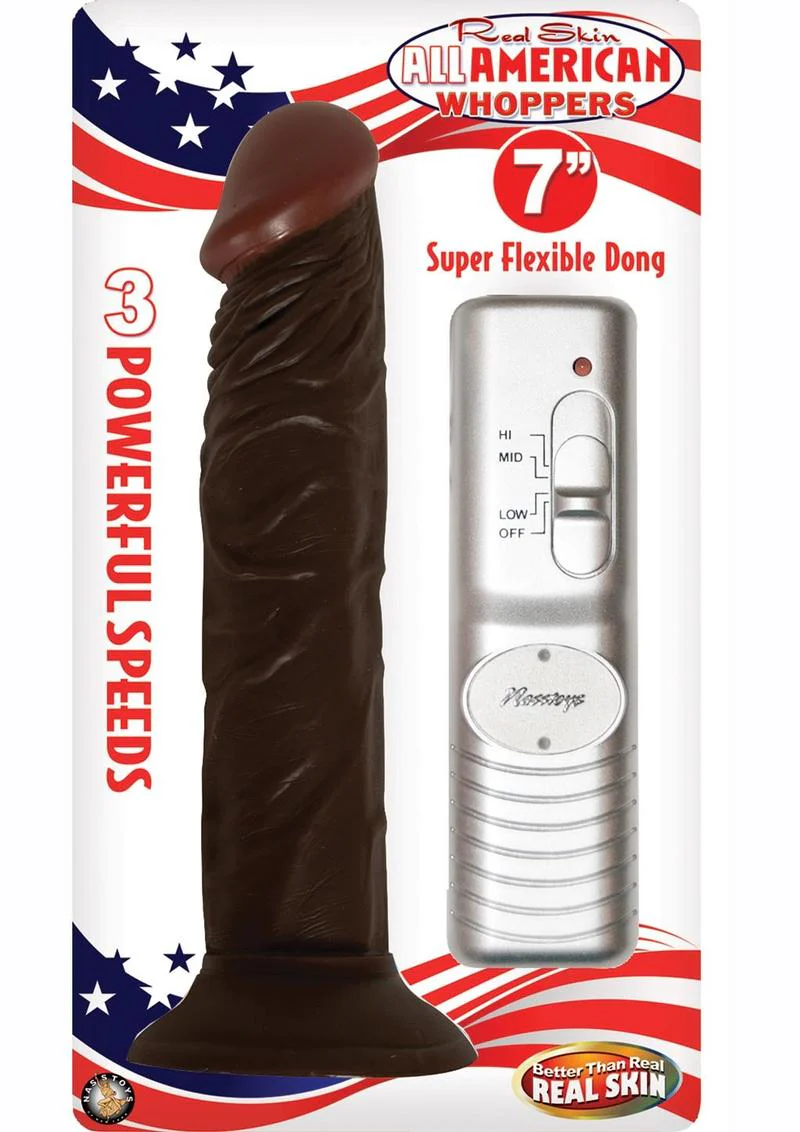 Real Skin All American Whoppers Vibrating Dildo Latin - Image 2