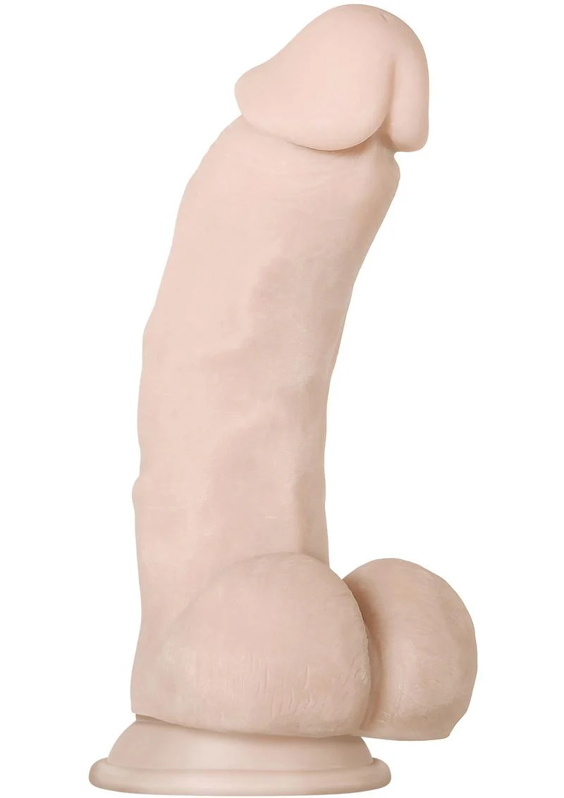 Real Supple Girthy Poseable Dildo with Balls - Image 2