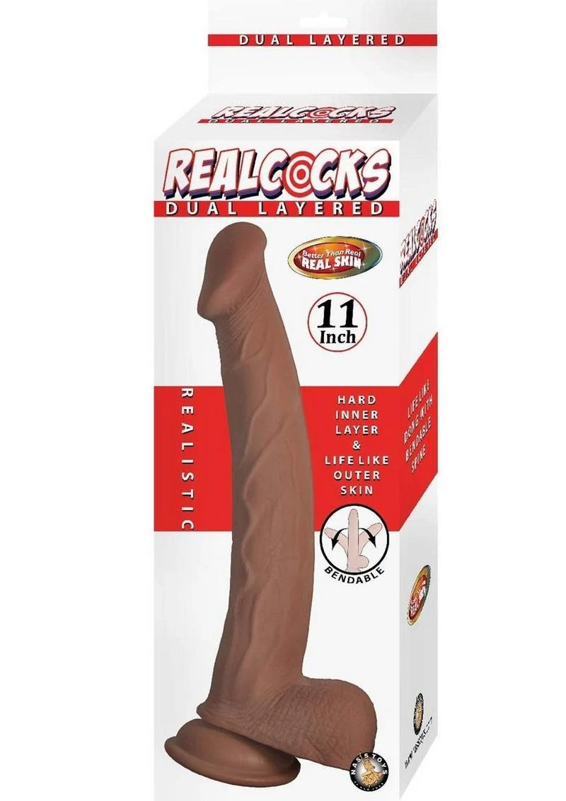 Realcocks Dual Layered Bendable Dildo - Image 13
