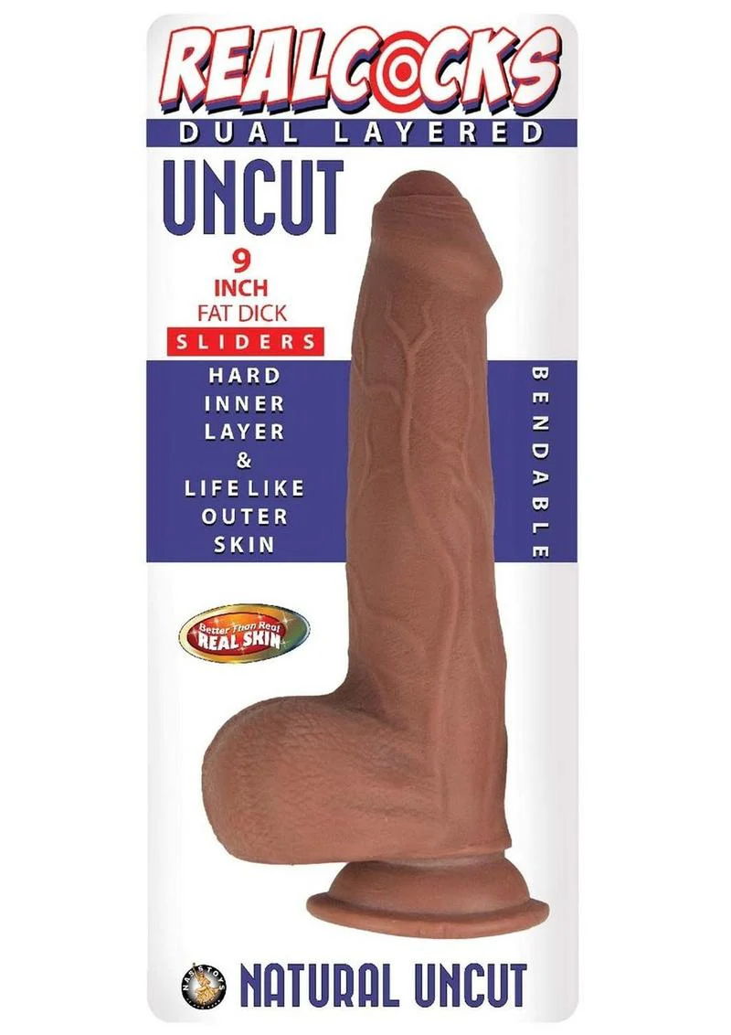 Realcocks Dual Layered Uncut Slider Fat Dick Dildo - Image 3