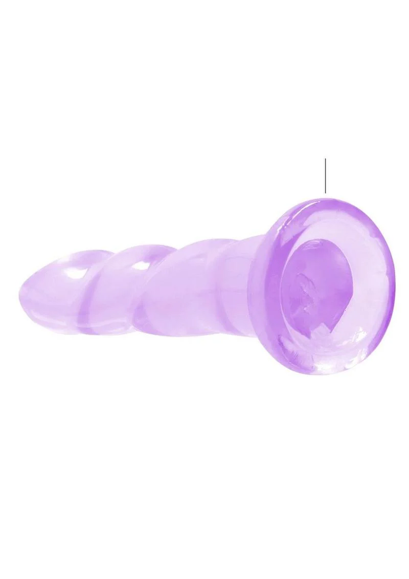 Realrock Crystal Clear Non Realistic Dildo with Suction Cup - Image 14