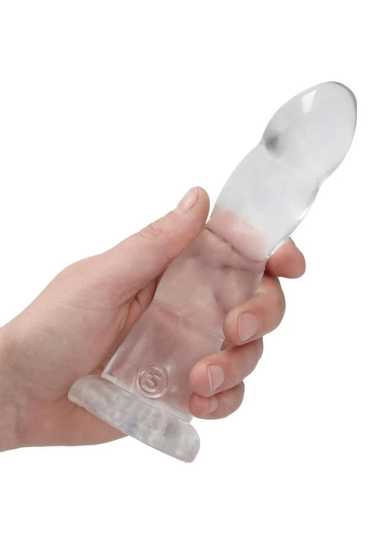 Realrock Crystal Clear Non Realistic Dildo with Suction Cup - Image 21