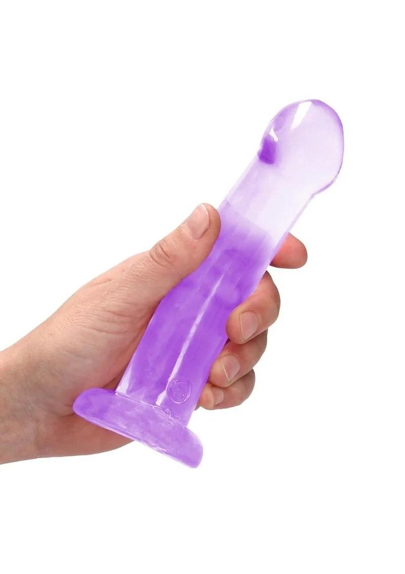 Realrock Crystal Clear Non Realistic Dildo with Suction Cup - Image 24