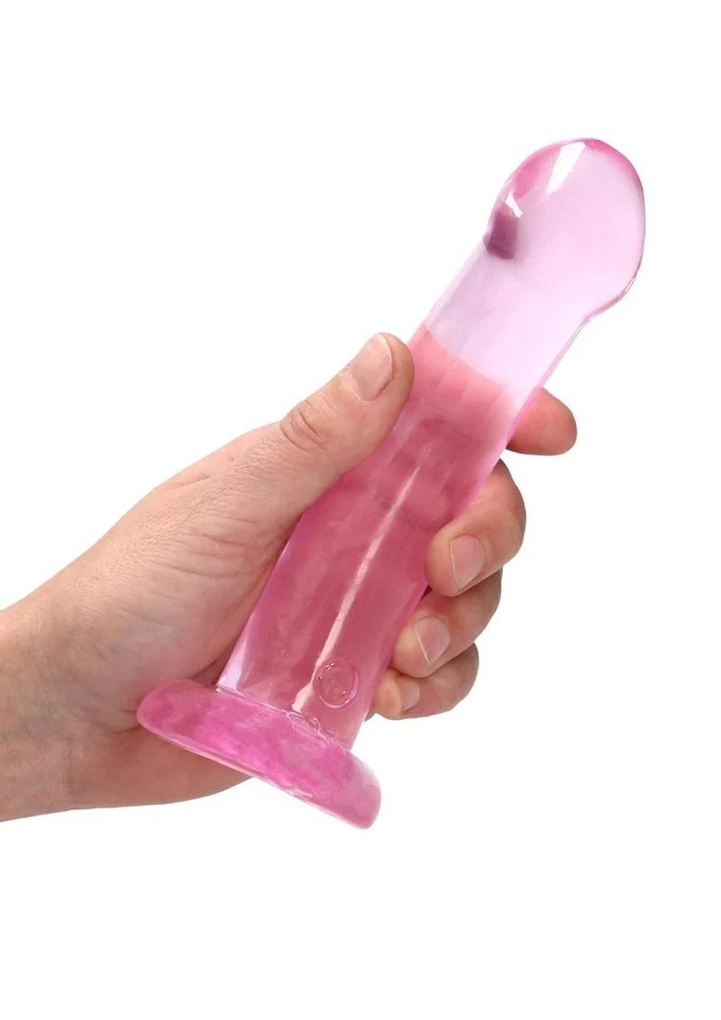Realrock Crystal Clear Non Realistic Dildo with Suction Cup - Image 27