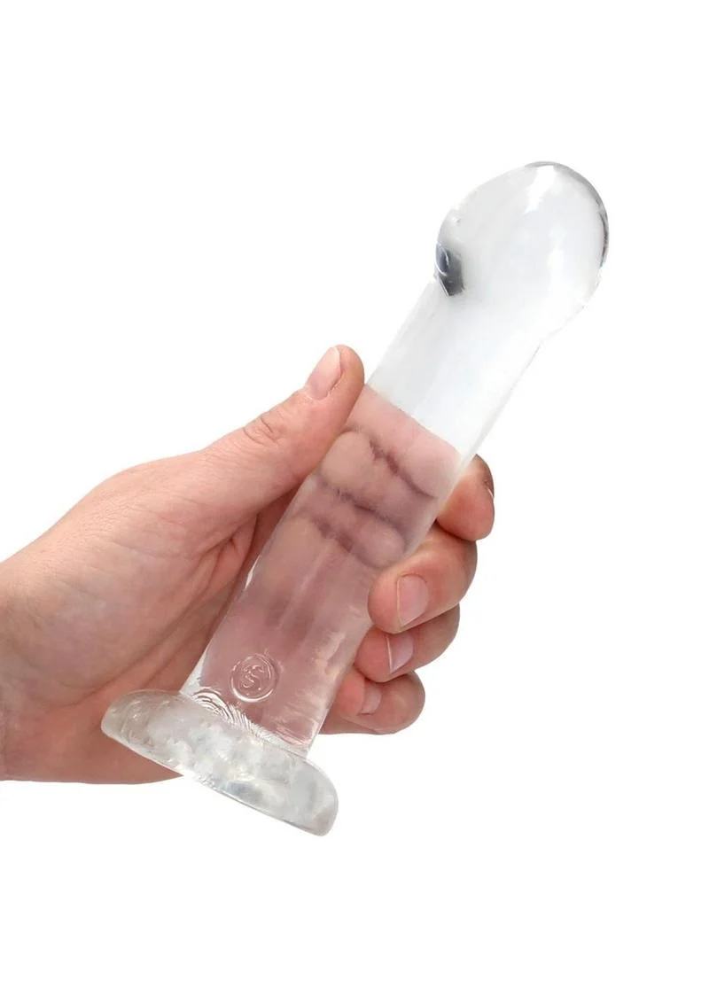 Realrock Crystal Clear Non Realistic Dildo with Suction Cup - Image 30