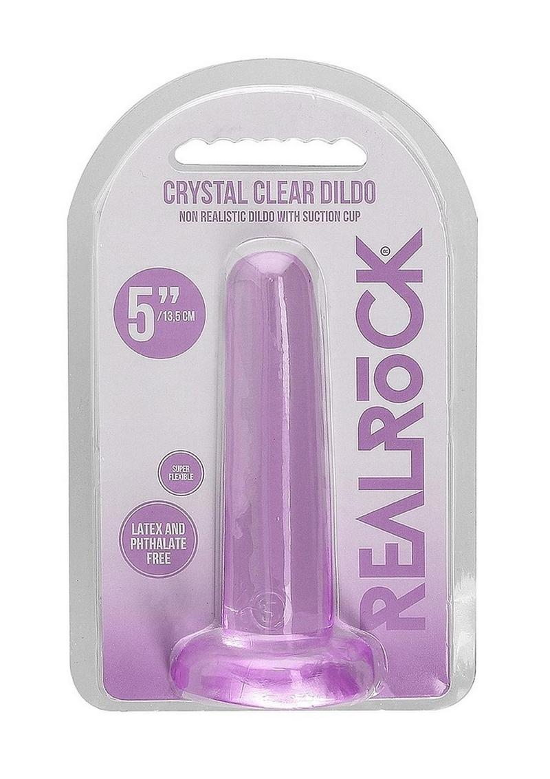 Realrock Crystal Clear Non Realistic Dildo with Suction Cup - Image 31