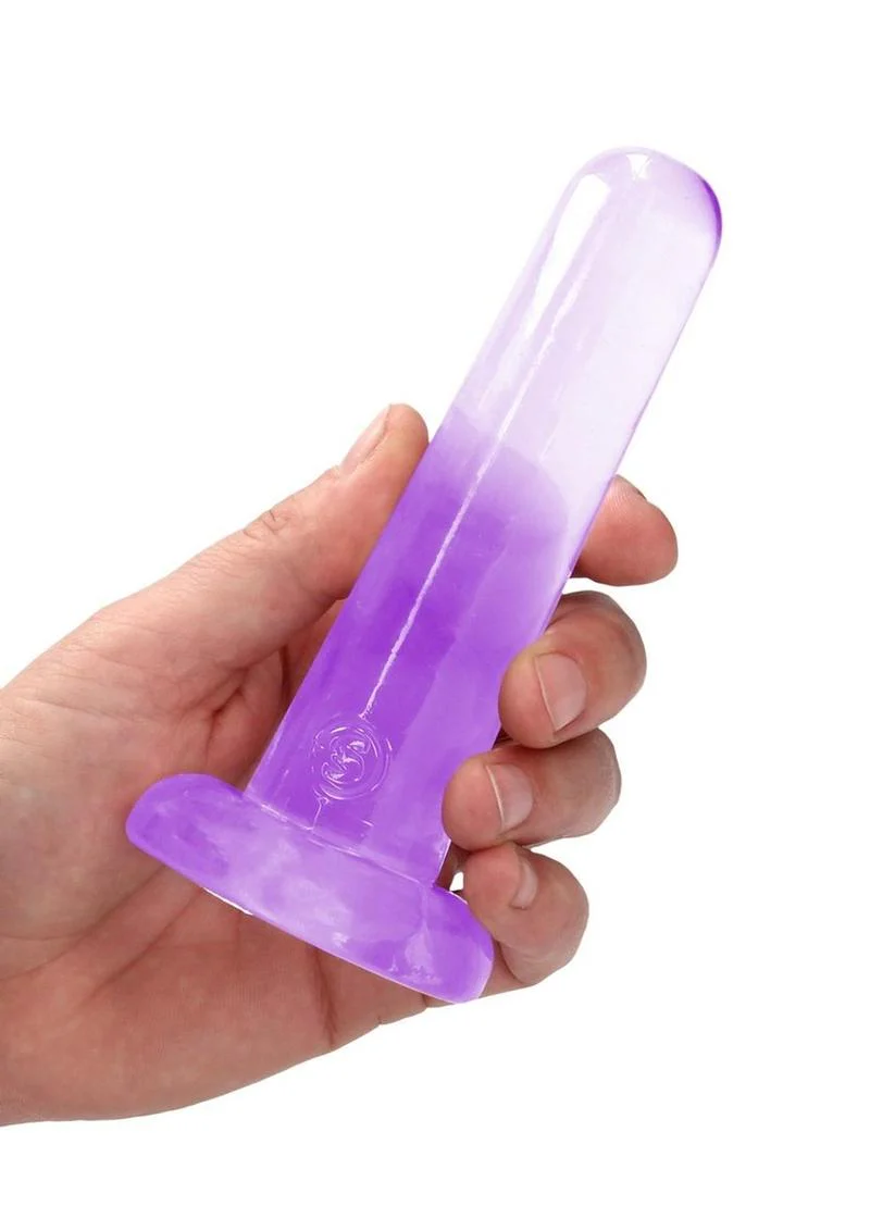 Realrock Crystal Clear Non Realistic Dildo with Suction Cup - Image 33