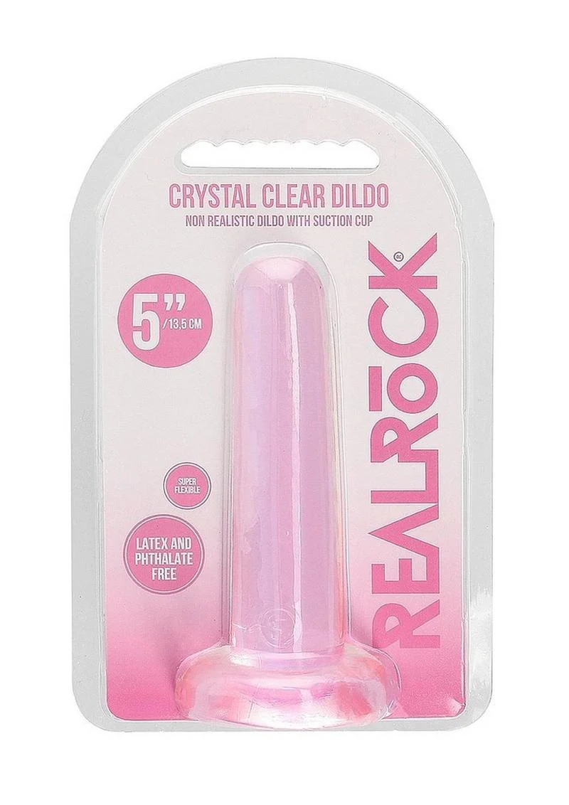 Realrock Crystal Clear Non Realistic Dildo with Suction Cup - Image 34
