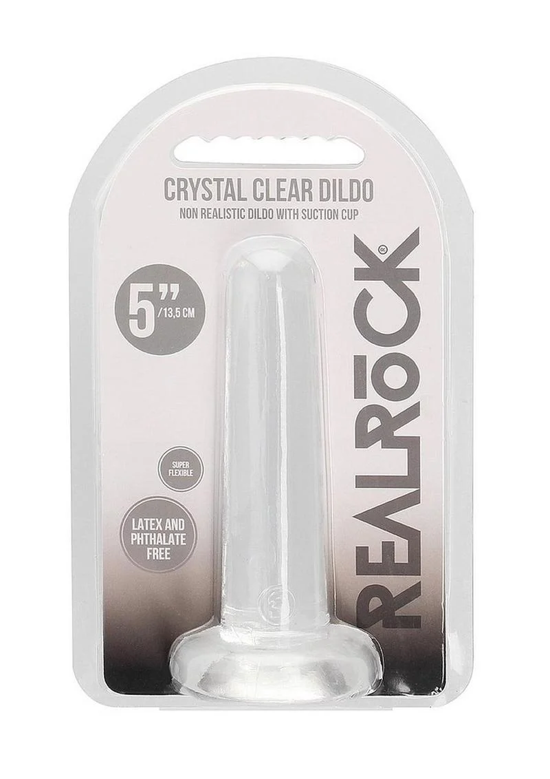 Realrock Crystal Clear Non Realistic Dildo with Suction Cup - Image 37