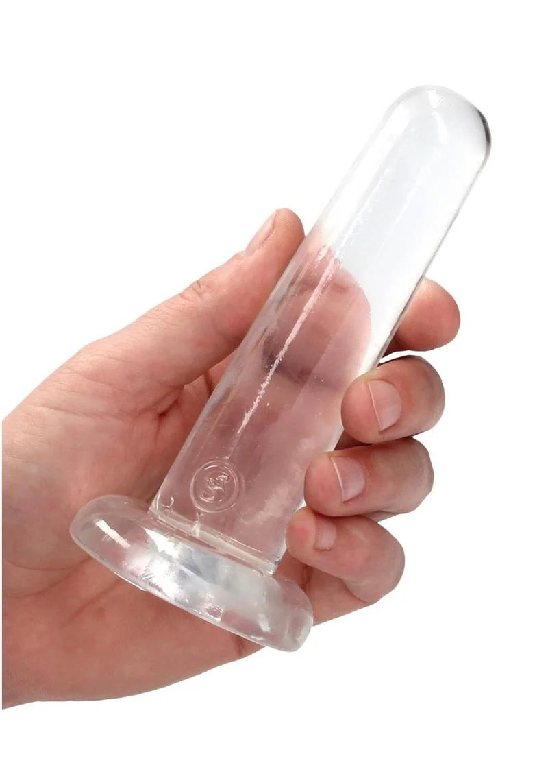 Realrock Crystal Clear Non Realistic Dildo with Suction Cup - Image 39