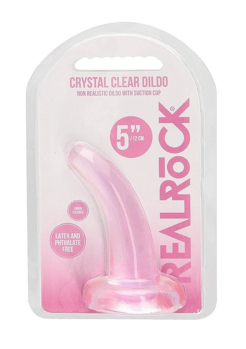Realrock Crystal Clear Non Realistic Dildo with Suction Cup - Image 43