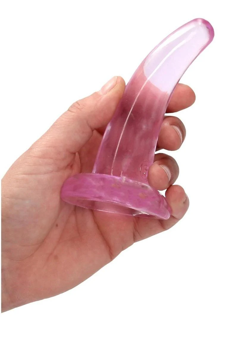 Realrock Crystal Clear Non Realistic Dildo with Suction Cup - Image 45