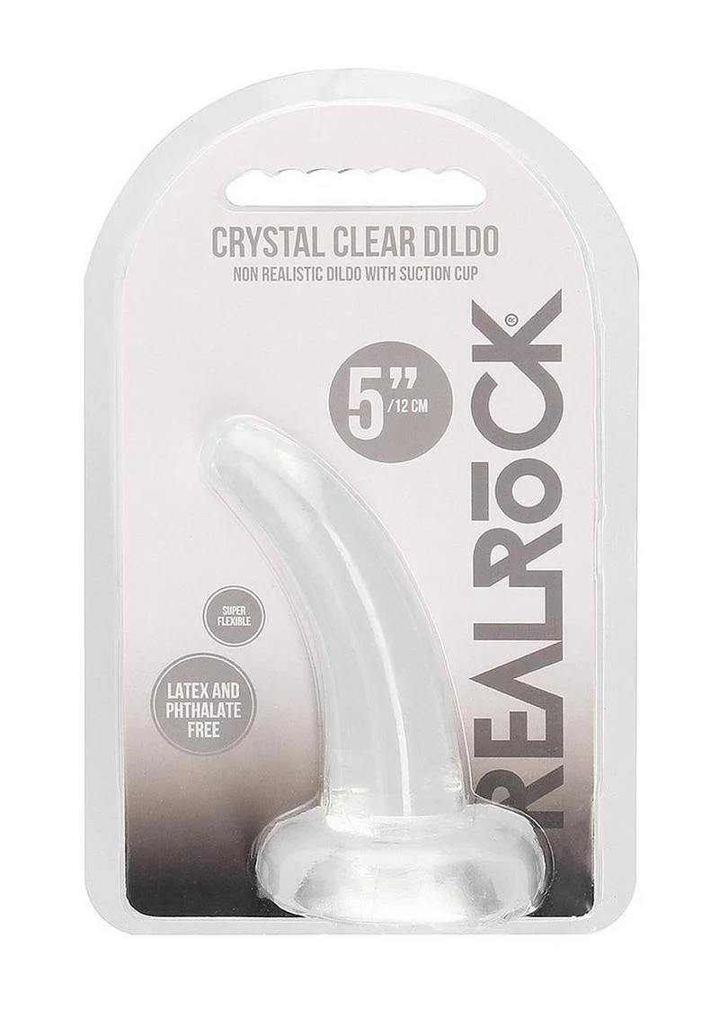 Realrock Crystal Clear Non Realistic Dildo with Suction Cup - Image 46