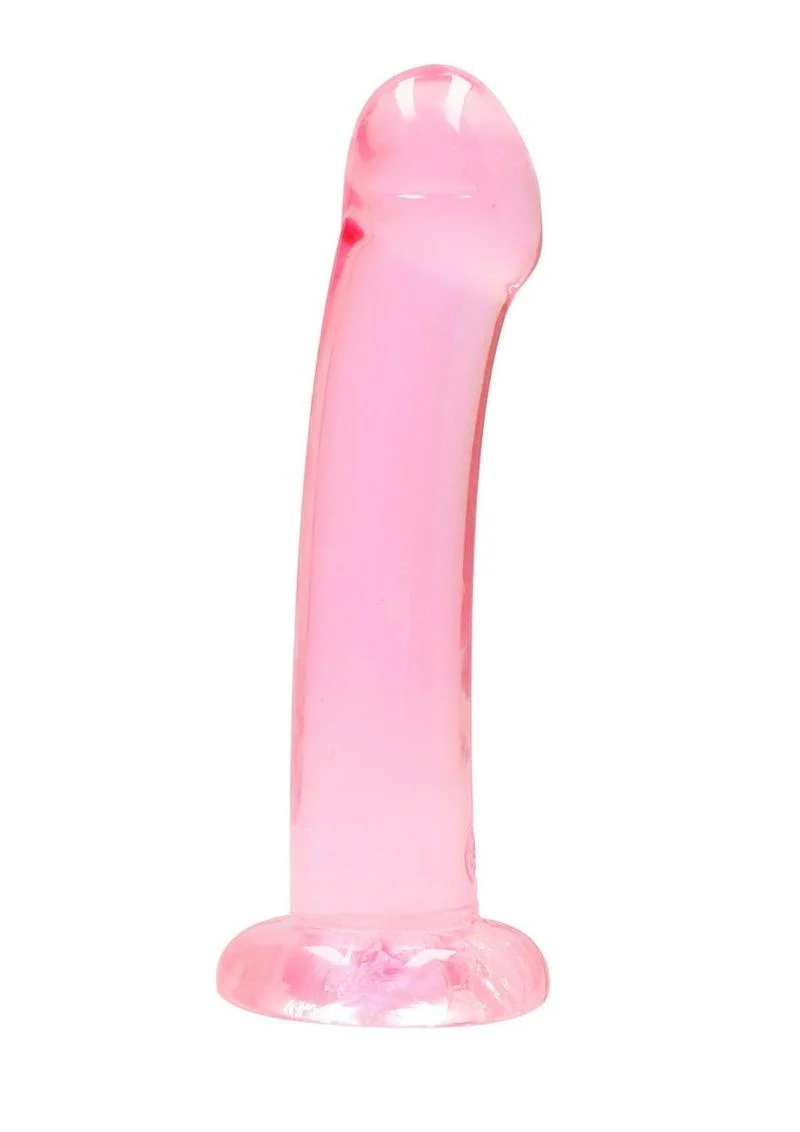 Realrock Crystal Clear Non Realistic Dildo with Suction Cup - Image 5