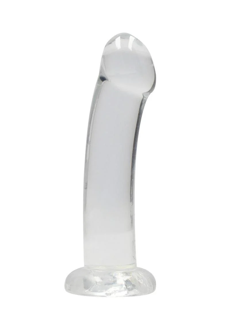 Realrock Crystal Clear Non Realistic Dildo with Suction Cup - Image 6