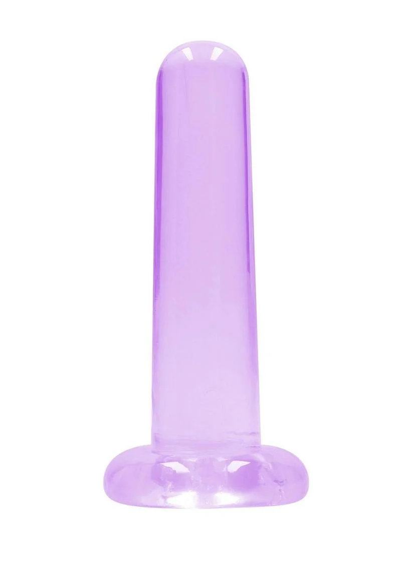 Realrock Crystal Clear Non Realistic Dildo with Suction Cup - Image 7